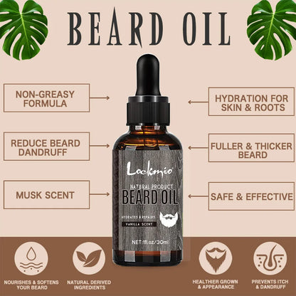 Beard Care Balm & Oil Gloss Moisturizing Serum