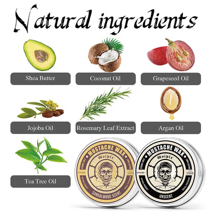 3pcs/set Facial Hairs Softening and Styling Kit