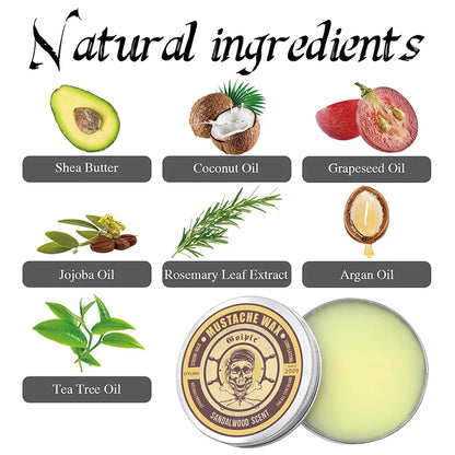 30g Sandalwood Scent Beard Wax