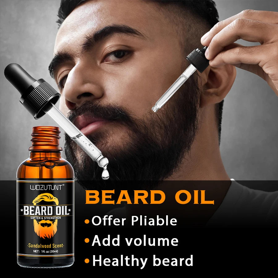 9PCS Men Beard Grooming & Styling Kit