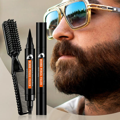 4pcs for Men Black Beard Pen and Shadow Powder