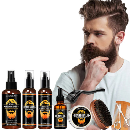 9PCS Men Beard Grooming & Styling Kit