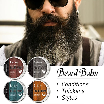 4pcs/set Beard Balm Softens Styling Cream