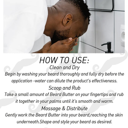 3pcs/set Facial Hairs Softening and Styling Kit