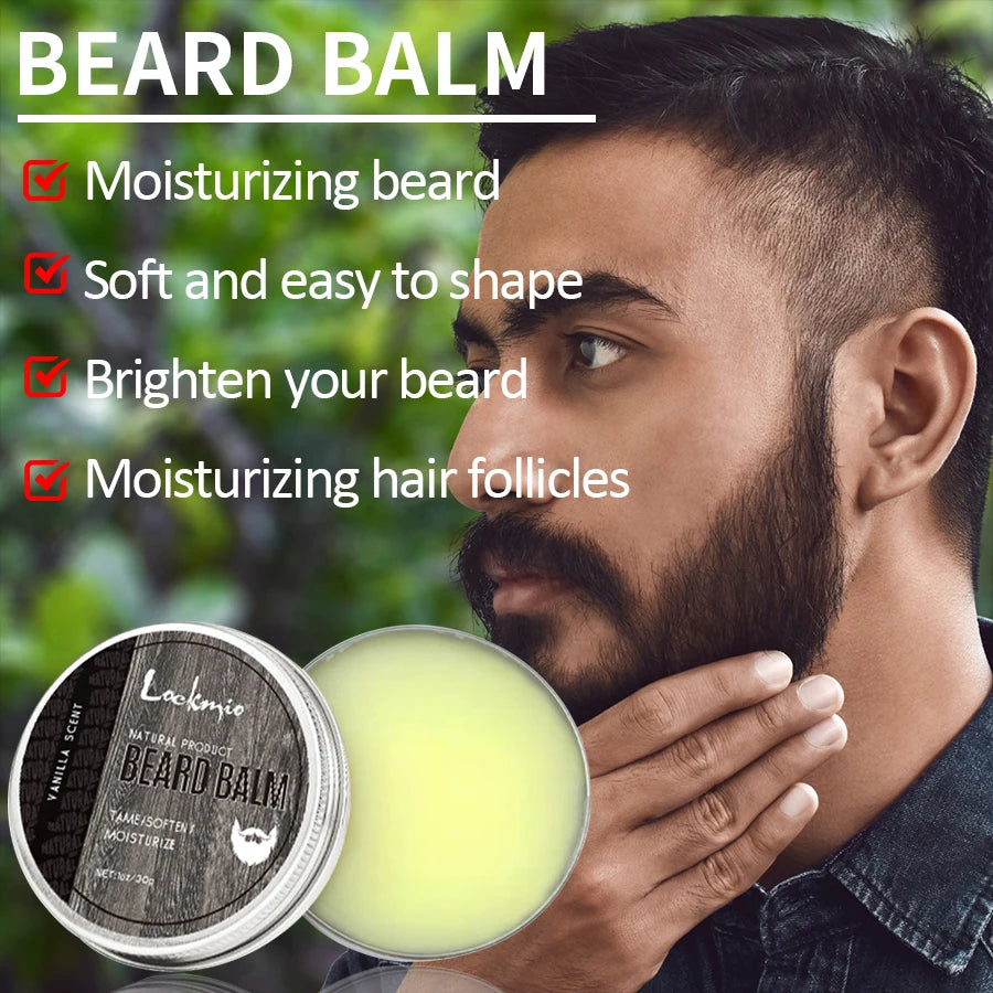 Beard Care Balm & Oil Gloss Moisturizing Serum